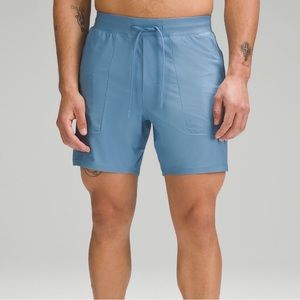 Lululemon License to Train Short Utility Blue